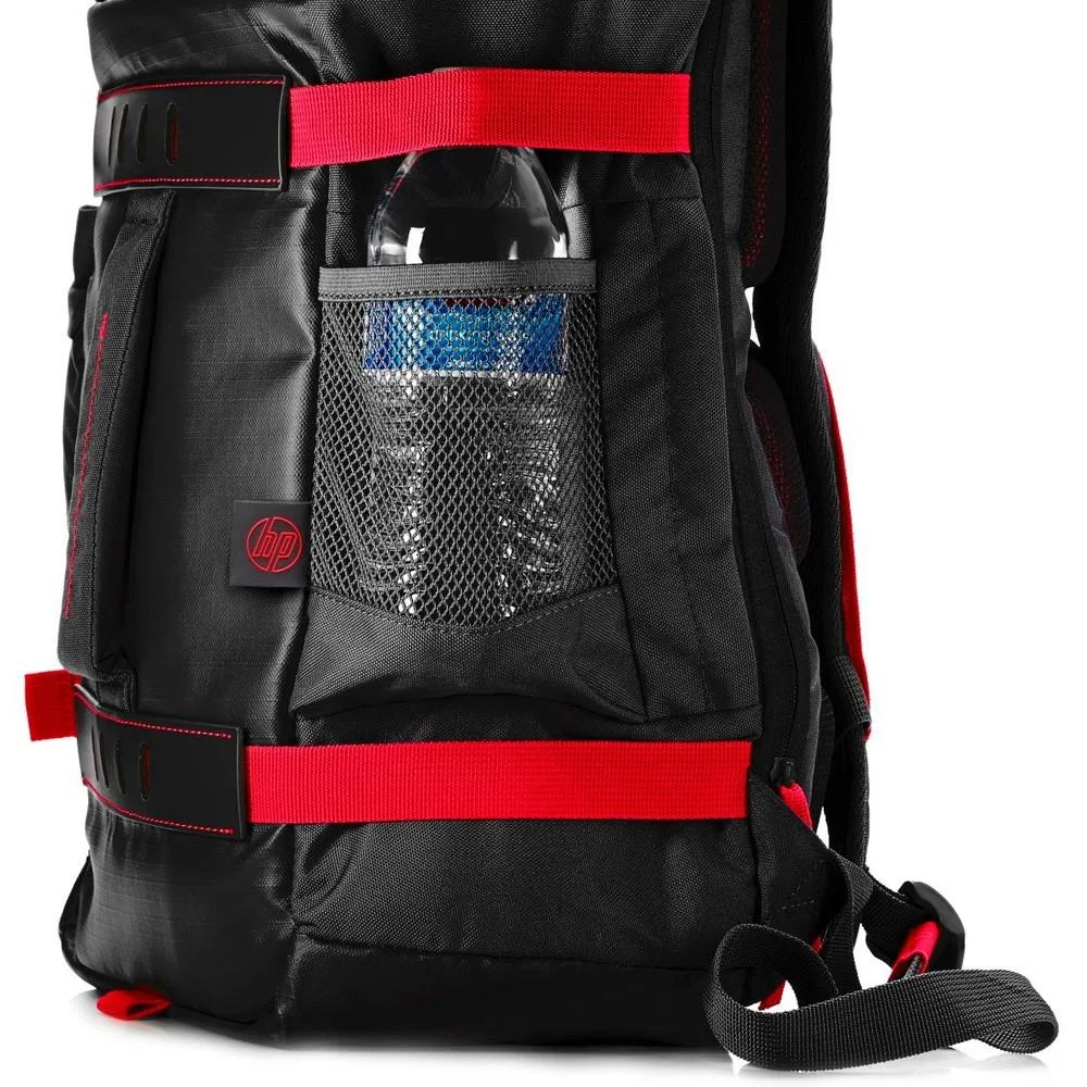 Imagem 4 de 4 do produto Mochila Hp Backpack 15,6 Preta/vermelha X0r83aa Odyssey