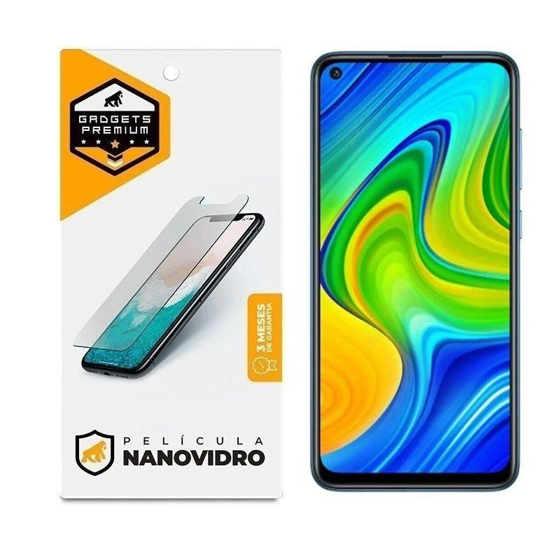 Imagem 3 de 3 do produto Kit Capa Dual Shock X E Pelicula Nano Vidro Para Xiaomi Redmi Note 9 - Gshield