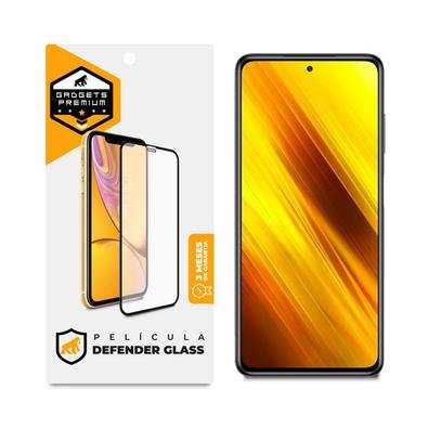 Película Gshield Defender Glass Para Xiaomi Redmi Poco X3, Preta
