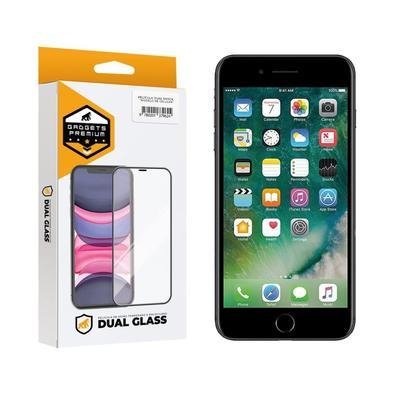 Película Dual Glass Para Iphone 7 Plus - Preto - Gshield