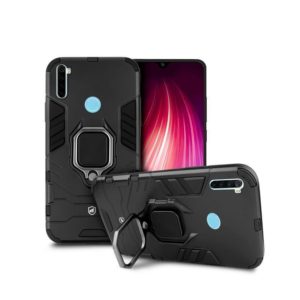 Imagem 3 de 3 do produto Kit Capa Defender Black E Pelicula Nano Vidro Para Xiaomi Redmi Note 8 - Gshield