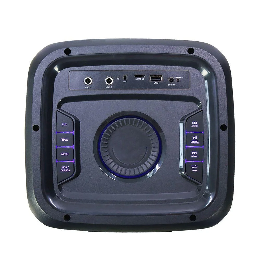 Imagem 2 de 4 do produto Caixa De Som Amplificada Gallant Lights Colors Swich, Bluetooth, 750W, Portátil, Bivolt, Preto