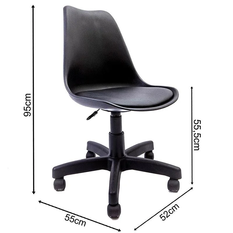 Imagem 5 de 5 do produto Cadeira Para Escritório Saarinen-empório Tiffany - Preto