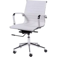 Cadeira Office Or Design, Eames Esteirinha Alta Giratória Or-3301, Branco