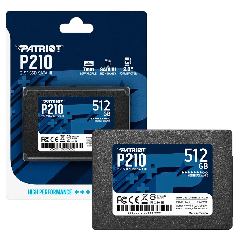 Patriot P210 SATA 3 512GB SSD 10パック SSD Patriot P210 512GB KaBuM