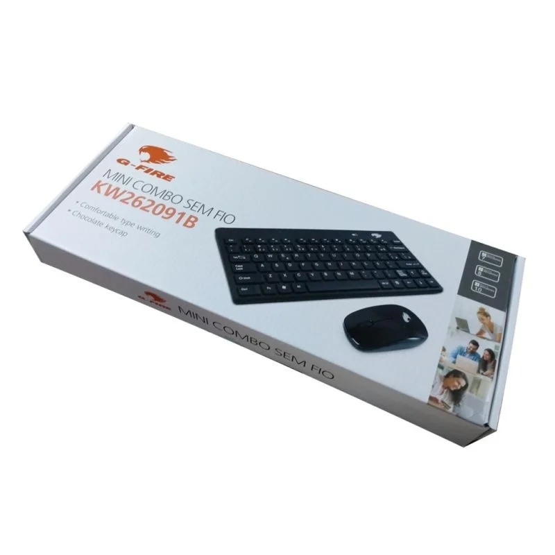 Imagem 2 de 4 do produto Kit Teclado E Mouse Pixxo Sem Fio Preto - Kw262091b.