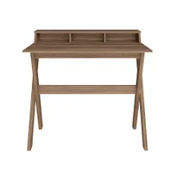 Mesa Escrivaninha P/ Computador Italia Nogal Artany