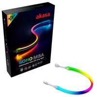 Fita De Led Akasa Soho Mba - Rgb Endereçável - 30cm - Magnética - Ak-ld09-30rb