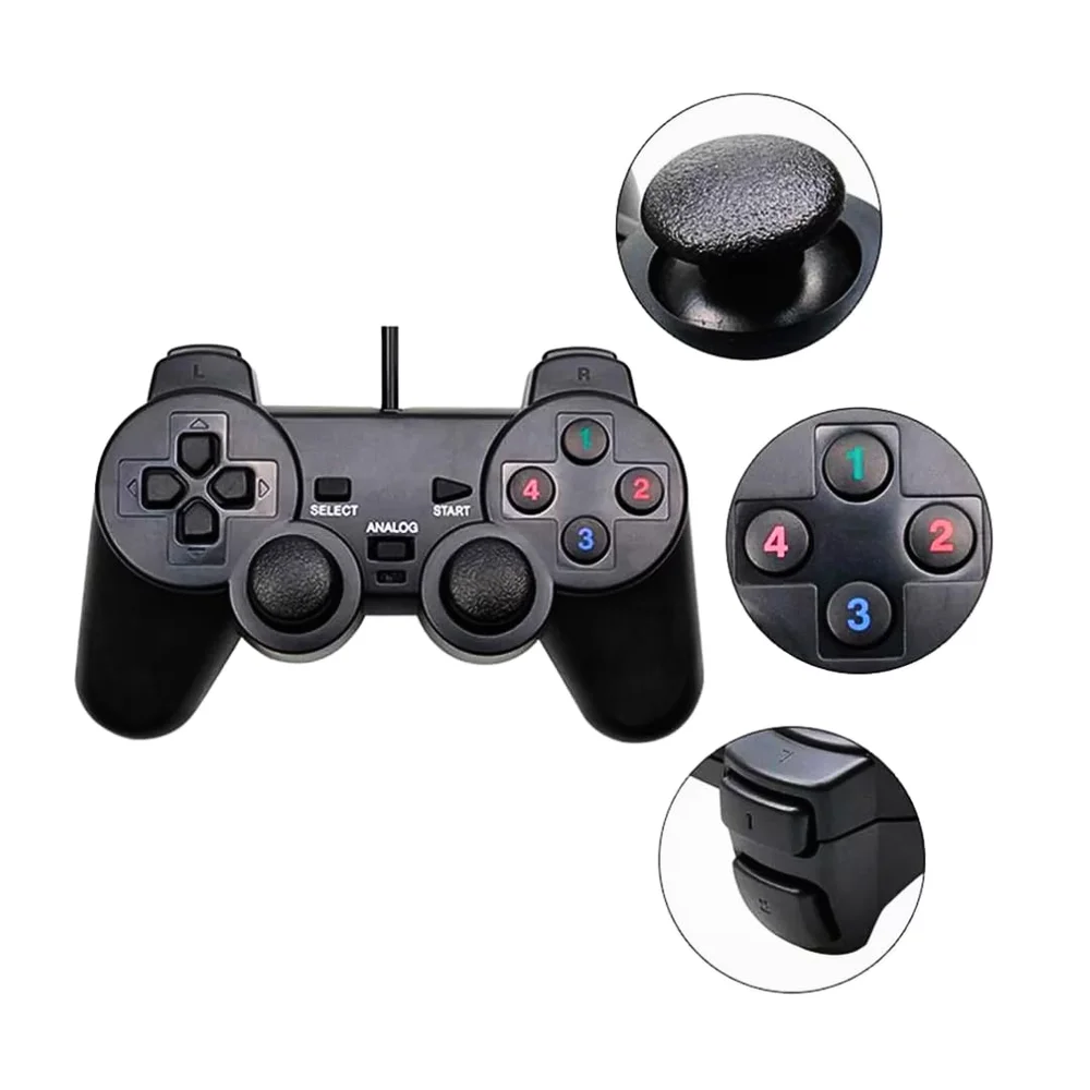 Imagem 3 de 5 do produto Joystick Dualshock Xtrad, Controle Para PC Games, USB