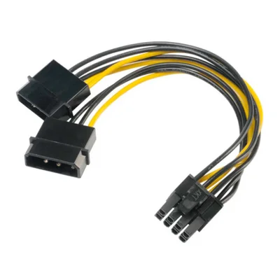 Cabo Adaptador Energia Akasa, 4 Pinos, Molex Para VGA 8 Pinos - AK-CBPW20-15