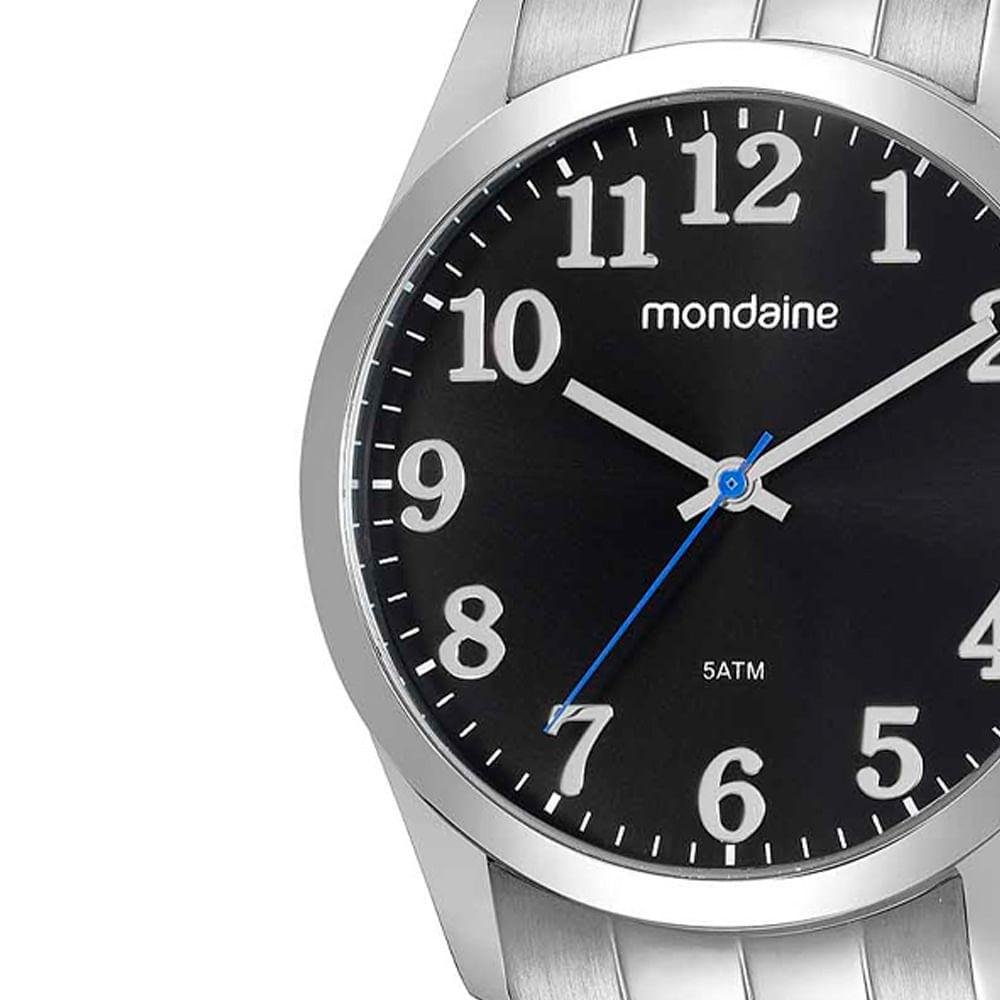 relogio mondaine masculino stainless steel back