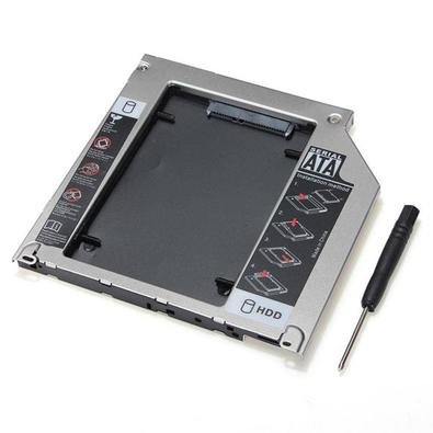Case Adaptador Universal 9.5mm, Segundo HD, SSD, Sata No Notebook - Caddy