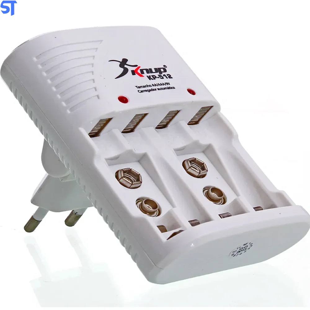 Imagem 4 de 4 do produto Carregador Para Pilhas Aa/aaa E Bateria 9v Recarregáveis Bivolt