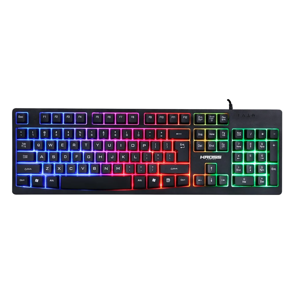 Teclado Gamer Kross Njord LED Colorido ABNT 2