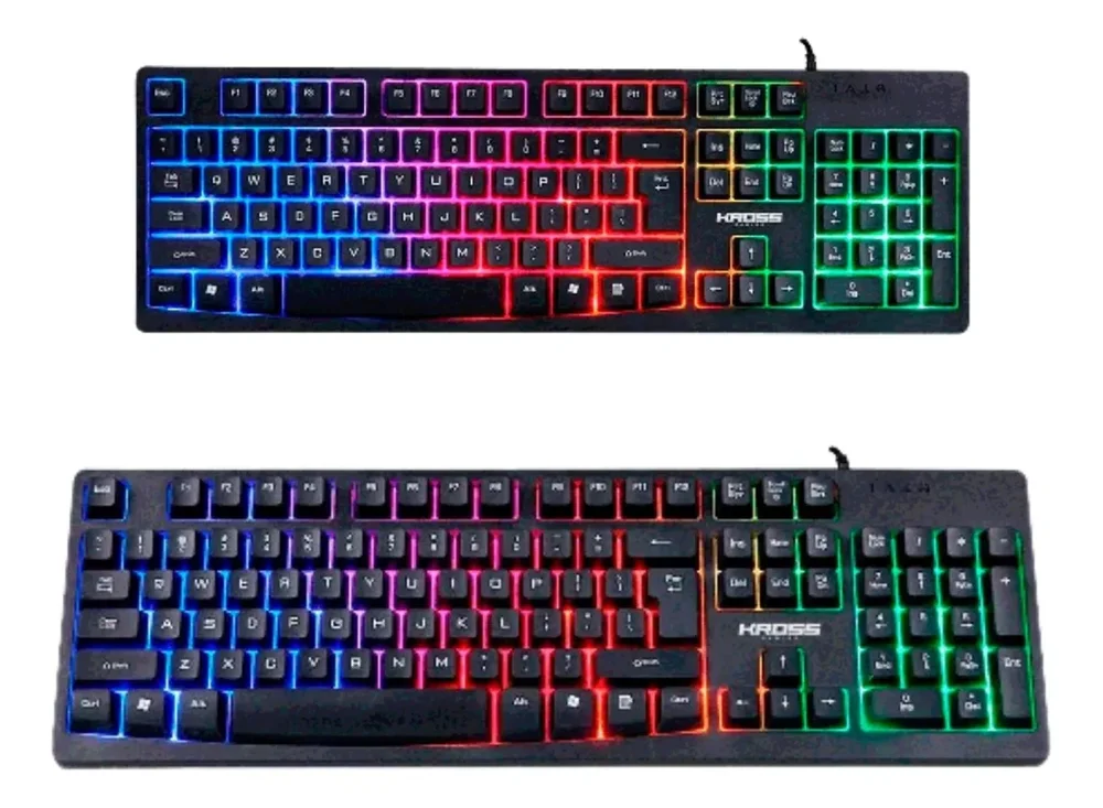 Imagem 3 de 4 do produto Teclado Gamer Kross Elegance Njord, LED Colorido, Anti-Ghosting, ABNT2 - KE-KG105