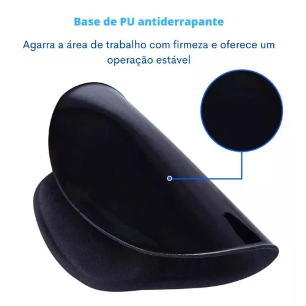 Mouse Pad Ergonomico Fortrek, Com Apoio De Pulso, Gel, 235x200, Preto - Erg-102 Mouse Pad Ergonomico Fortrek, Com Apoio De Pulso, Gel, 235x200, Preto - Erg-102