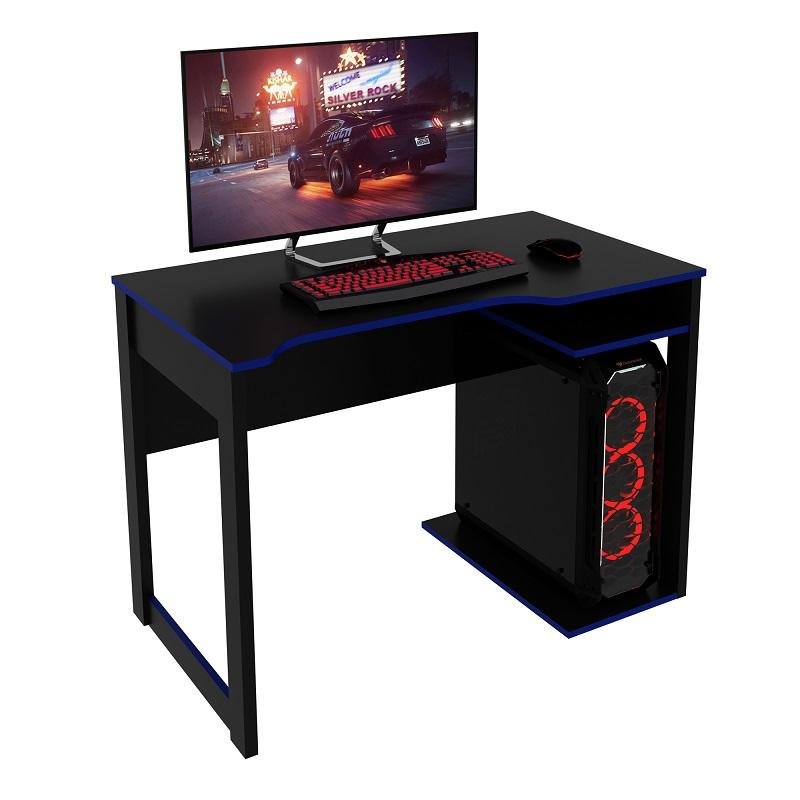 Mesa Gamer Para Computador Tecnomobili ME4161, Preto E Azul - ME4161.0002