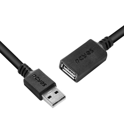 Cabo Extensor USB A 2.0 Para USB A 2.0, PCYES 28awg, Puro Cobre, 1Mt - Puamf2-1