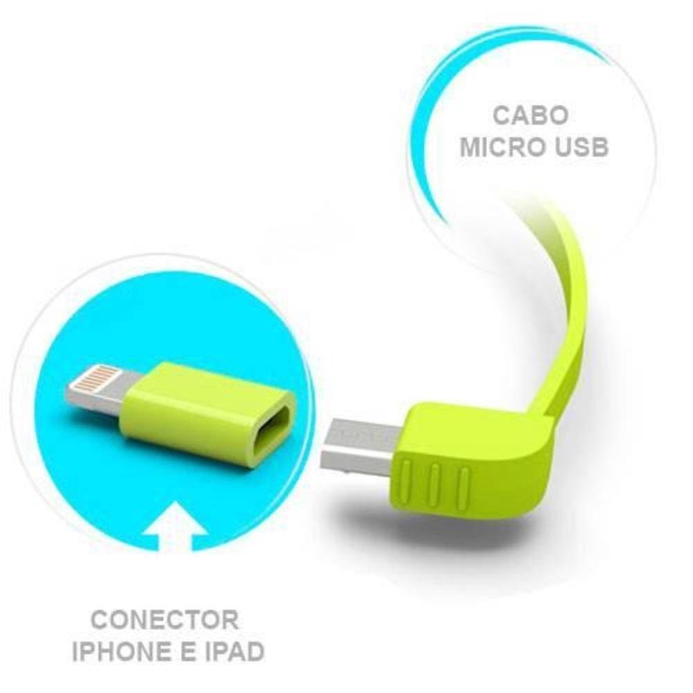 Imagem 3 de 4 do produto Carregador Portátil Power Bank Pineng, 10.000Mah, 2 Portas, Preto - Pn-951