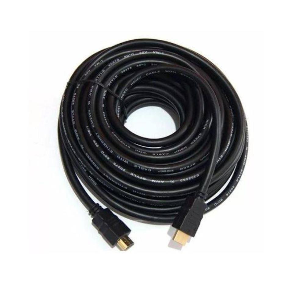 Imagem 2 de 2 do produto Cabo HDMI 1.4 3D Full HD Para Tv Led Blu-ray PS4 Xbox - 30 Metros