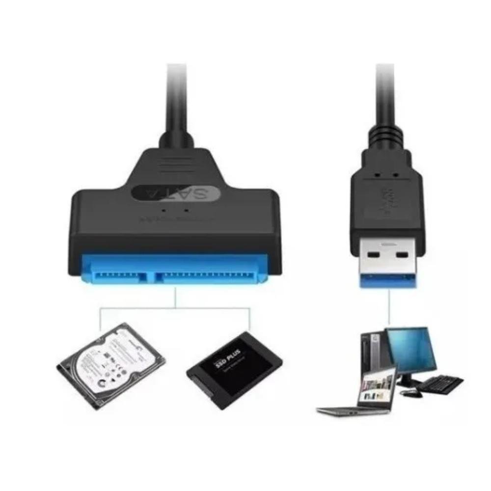 Imagem 4 de 4 do produto Cabo Adaptador USB 3.0 Para SATA III Dex, HD Externo 2.5, 3.5 E SSD