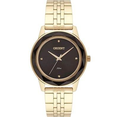 Relógio Orient Feminino Analógico Dourado E Preto - Fgss0149-g1kx - Unico |  KaBuM!