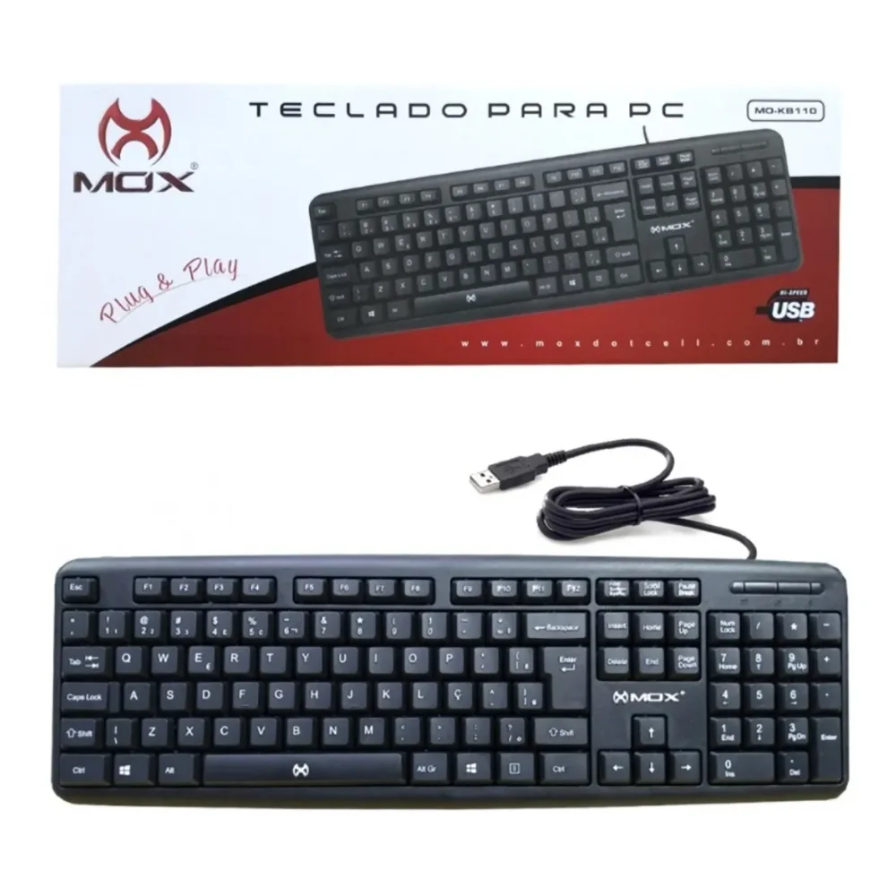 Imagem 3 de 5 do produto Teclado Usb 2.0 110 Teclas Mo-kb110