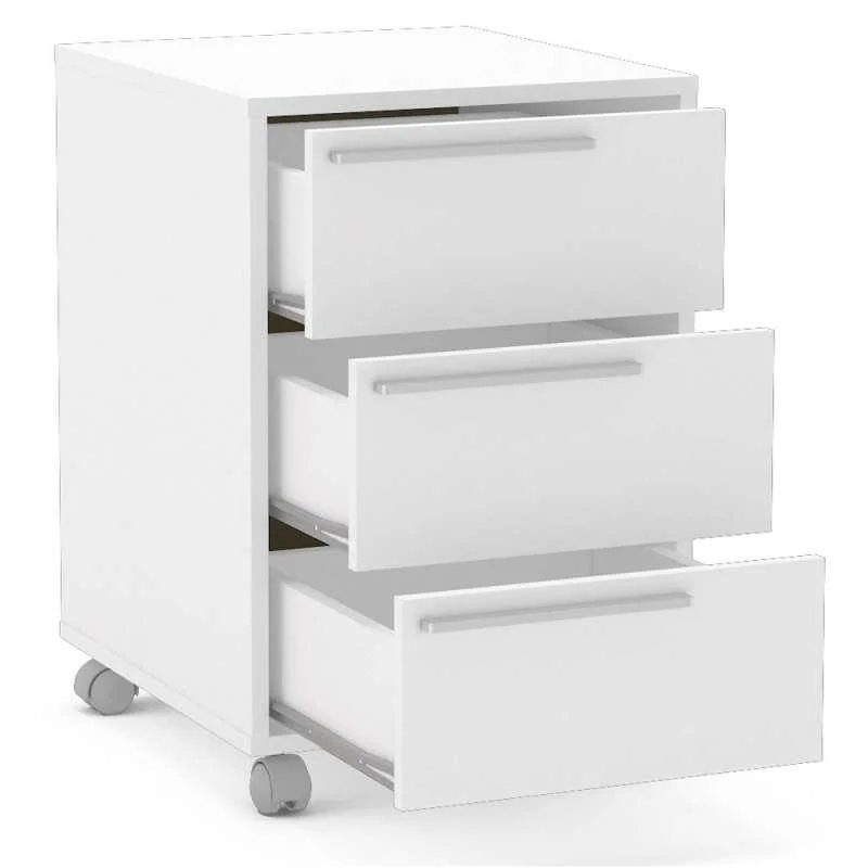 Imagem 3 de 5 do produto Gaveteiro Maia 3 Gavetas - Politorno - Branco