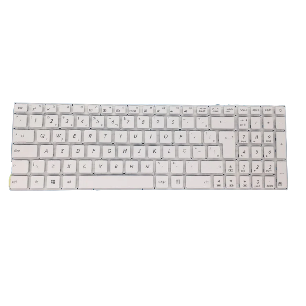 Teclado P/ Notebook Asus Vivobook X543 Padrão Br.- Branco Teclado P/ Notebook Asus Vivobook X543 Padrão Br.- Branco