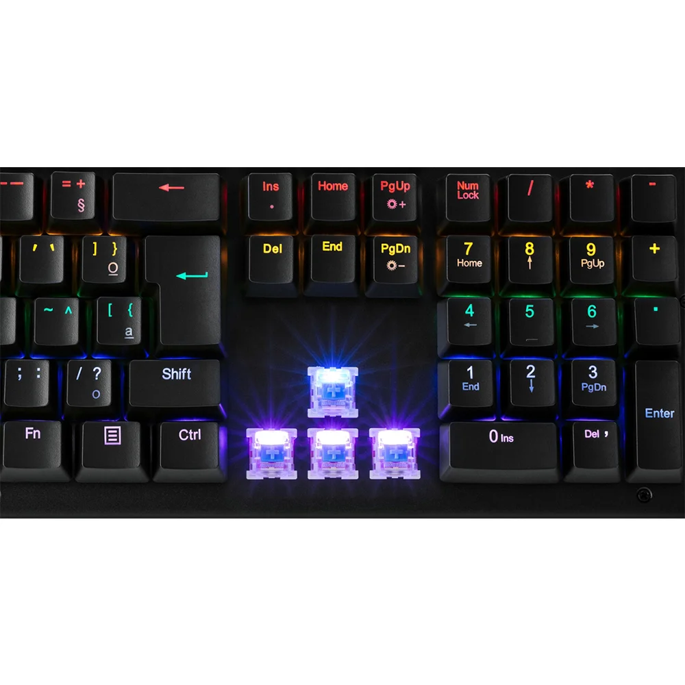 Imagem 4 de 5 do produto Teclado Mecânico Gamer  Xzone Gtm-01, LED, Switch Blue, Anti-Ghosting, Full Board,  ABNT2