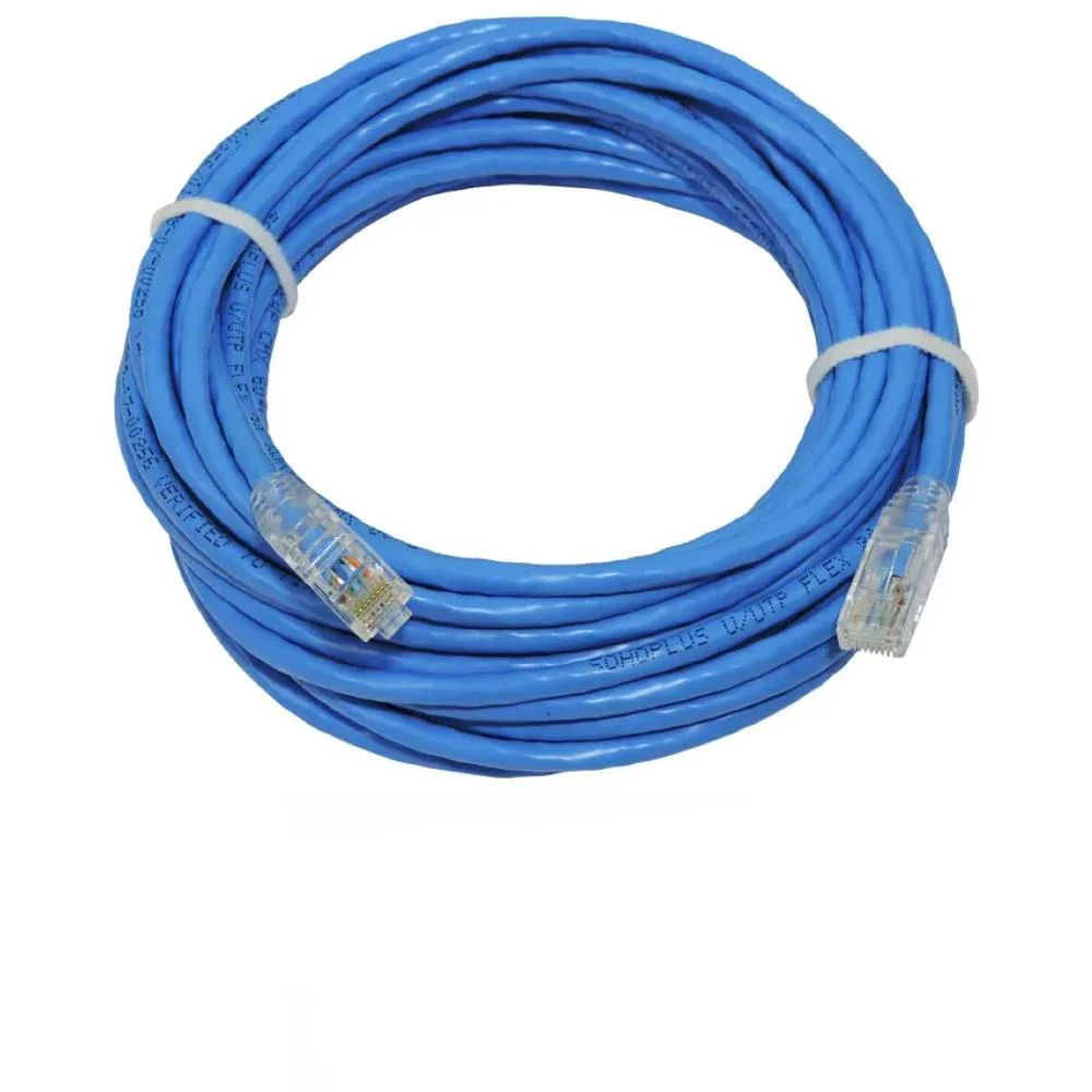Imagem 1 de 5 do produto Cabo de Rede Furukawa Patch Cord, CAT6, 20M, Azul, Soho Plus - 35123005