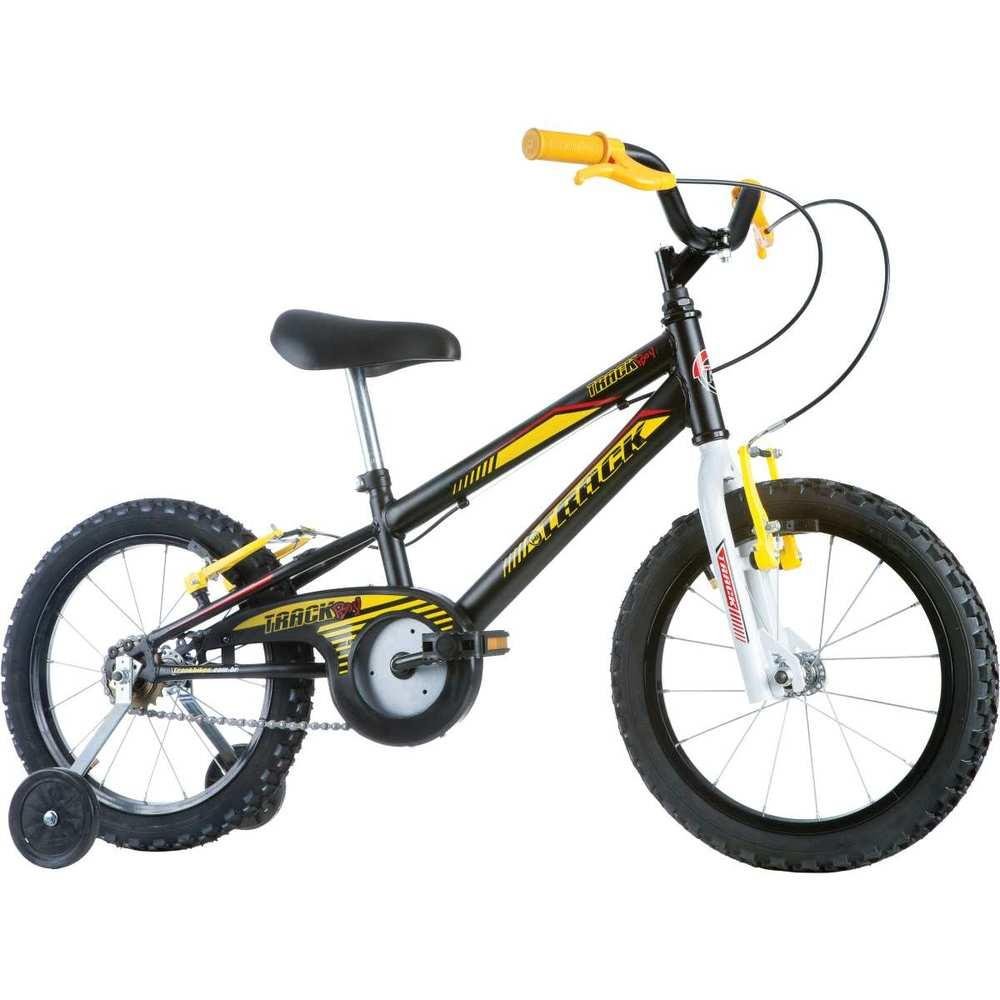 Bicicleta Aro 16 Boy Raiada Preta/amarel
