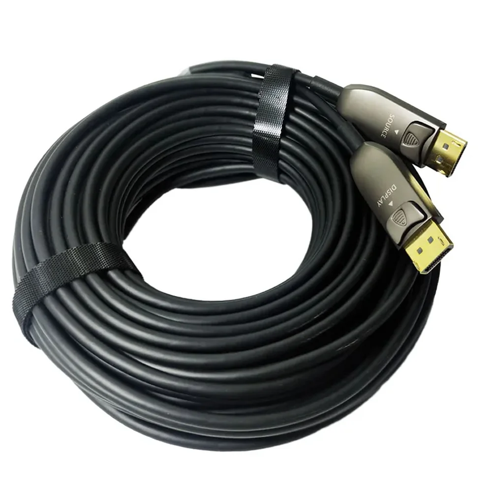 Imagem 4 de 5 do produto Cabo Displayport 1.4 Fibra Óptica De 10 Metros - 8k 60hz