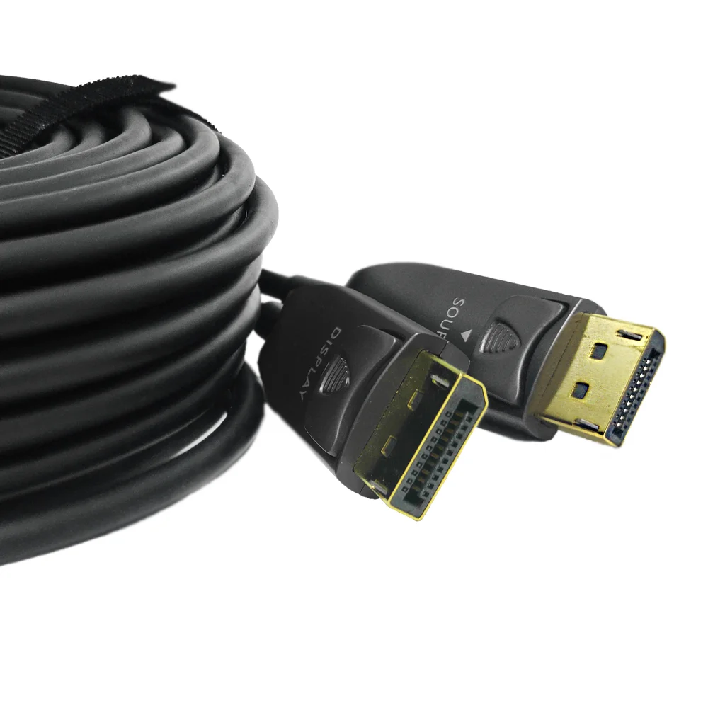 Imagem 5 de 5 do produto Cabo Displayport 1.4 Fibra Óptica Monitor 8k 60Hz De 30 Metros