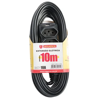 Extensao Megacabos PT 59 Cabo PP Plano 3 X 0.75, 10 Metros