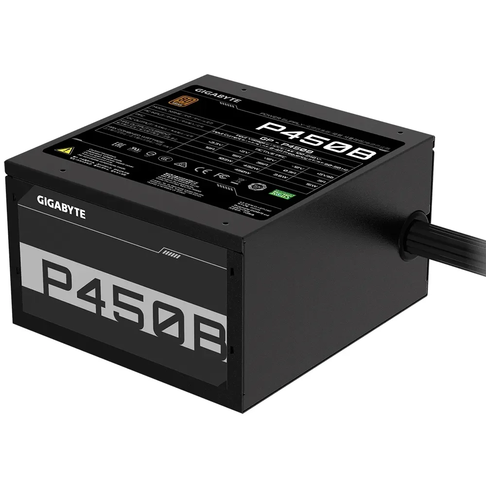 Fonte Gigabyte GP-P450B, 450W, 80 Plus Bronze - 28200-P450B-1BRR Fonte Gigabyte GP-P450B, 450W, 80 Plus Bronze - 28200-P450B-1BRR