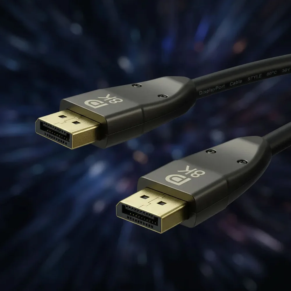Imagem 4 de 5 do produto Cabo Displayport Win Cabos 1.4 Conector Ouro 8k X 4k 32gbps, 7 Metros