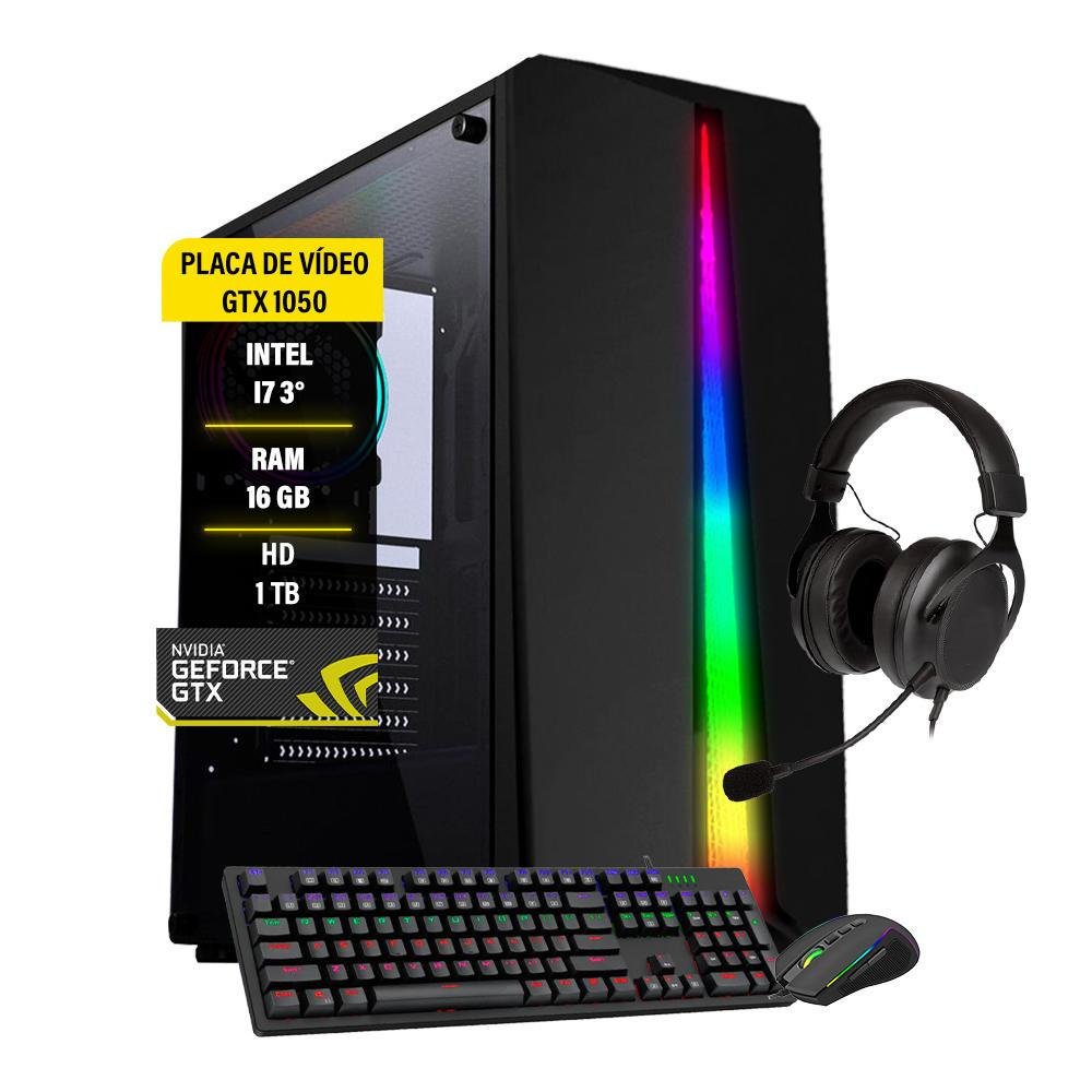 Pc Gamer Bravus Core I7 Gtx 1050ti 16GB HD 1TB