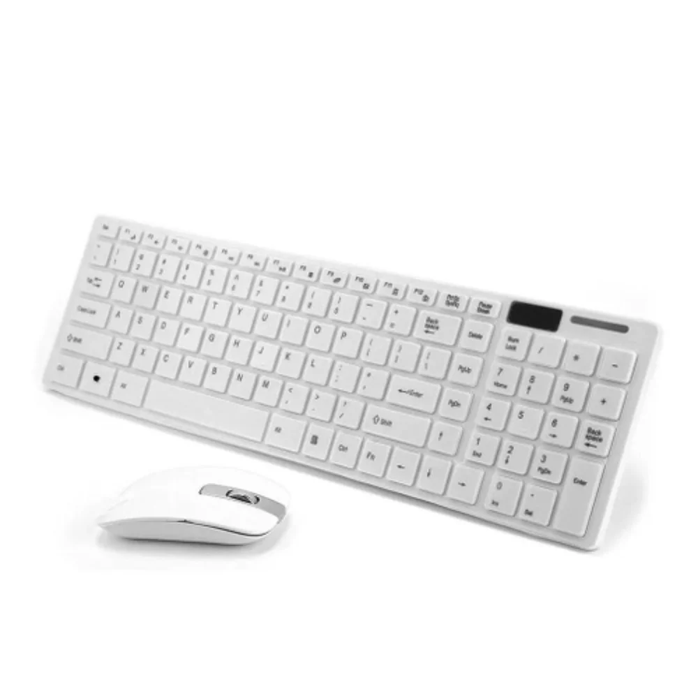 Imagem 3 de 5 do produto Kit Teclado Mouse Wireless S/fio Ultra Slim 2.4 Ghz K-06