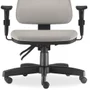 Cadeira De Escritório Giratória, Executiva Ergonômica, Sky L02, Suede Bege - Lyam Decor
