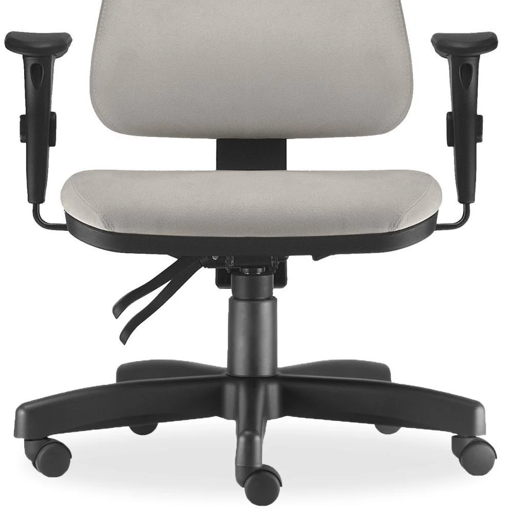 Cadeira De Escritório Giratória, Executiva Ergonômica, Sky L02, Suede Bege - Lyam Decor Cadeira De Escritório Giratória, Executiva Ergonômica, Sky L02, Suede Bege - Lyam Decor