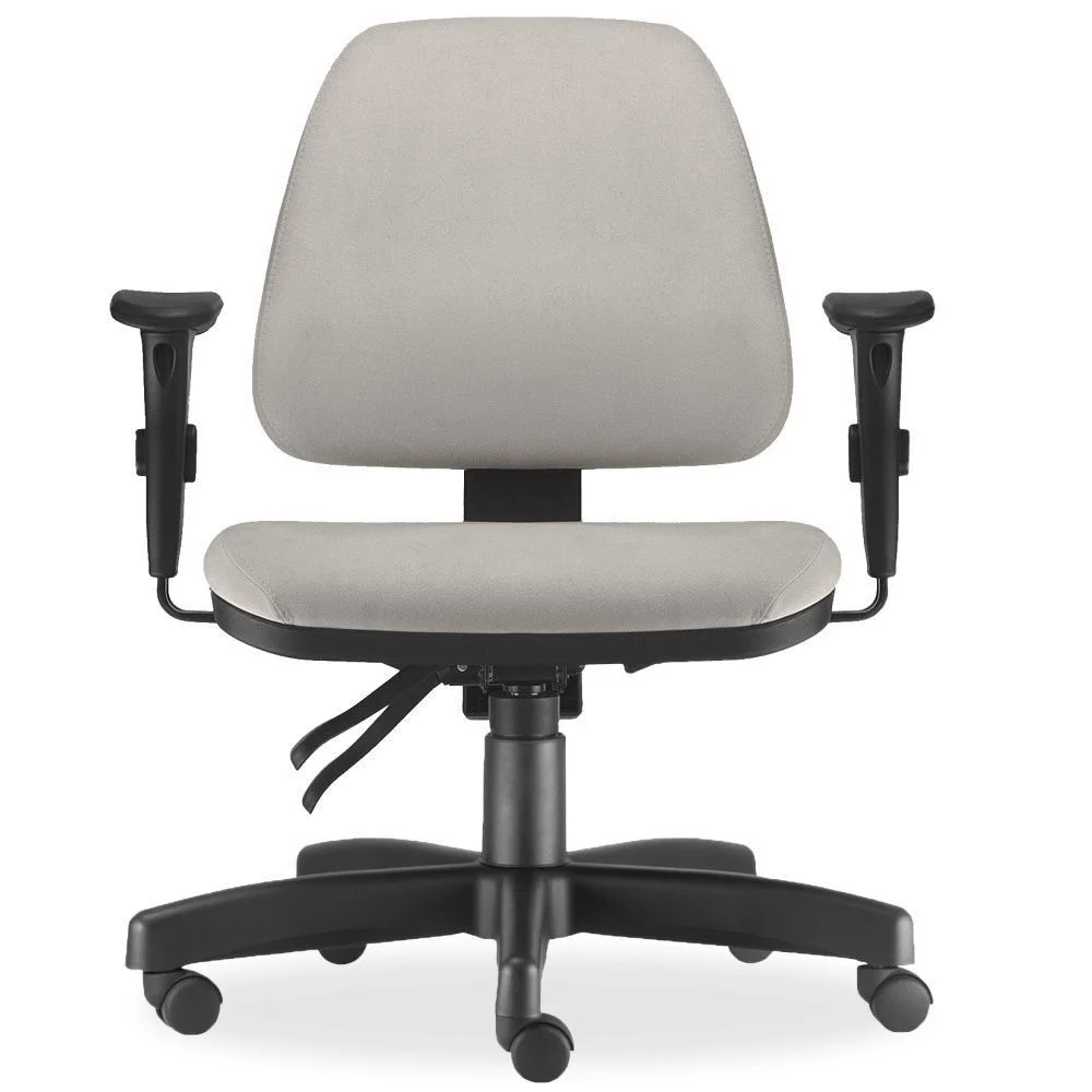 Cadeira De Escritório Giratória, Executiva Ergonômica, Sky L02, Suede Bege - Lyam Decor Cadeira De Escritório Giratória, Executiva Ergonômica, Sky L02, Suede Bege - Lyam Decor