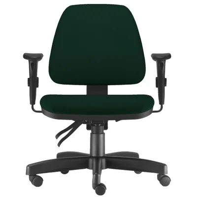 Cadeira De Escritório Giratória, Executiva Ergonômica, Sky L02, Crepe/Verde Musgo - Lyam Decor