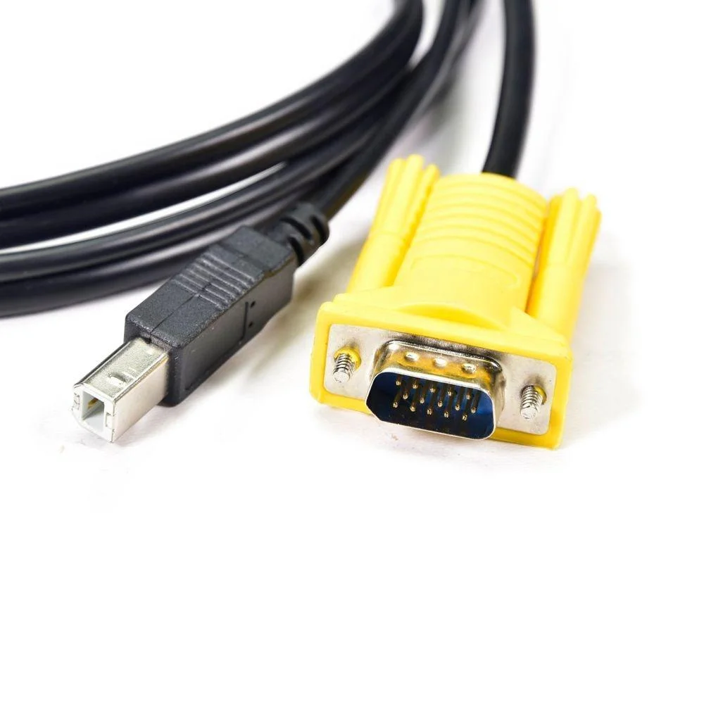 Imagem 2 de 5 do produto Cabo Kvm Switch Usb Ab + Vga Mm 15m Comtac 9377