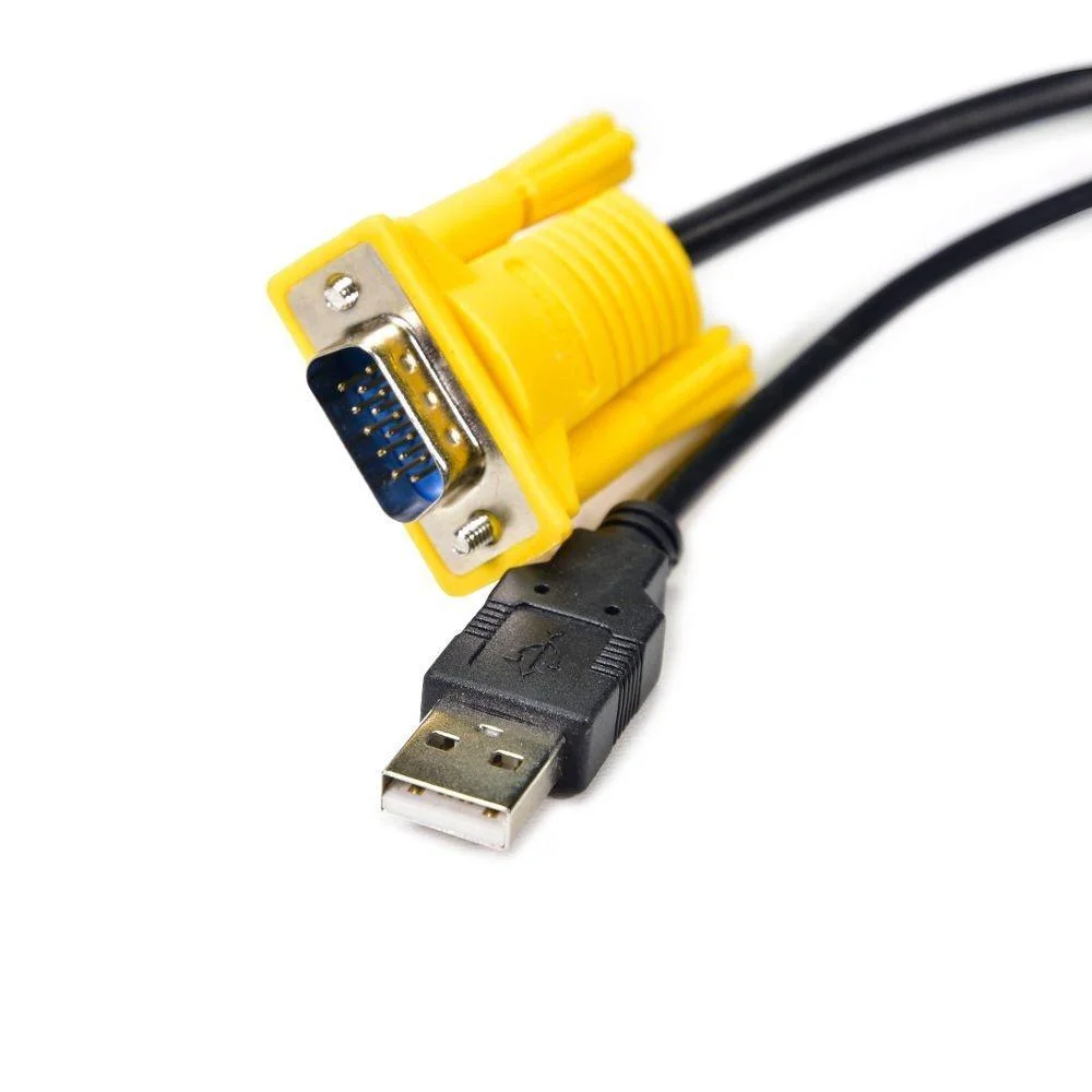Imagem 3 de 5 do produto Cabo Kvm Switch Usb Ab + Vga Mm 15m Comtac 9377
