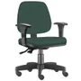 Cadeira Giratória Job L02 Executiva, Ergonômica Escritório, Crepe Verde Musgo - Lyam Decor