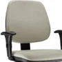 Kit 02 Cadeiras Giratória Job L02 Executiva, Ergonômica, Suede Bege - Lyam Decor