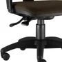 Kit - 02 Cadeiras Giratória Job L02, Executiva Ergonômica, Suede Marrom - Lyam Decor