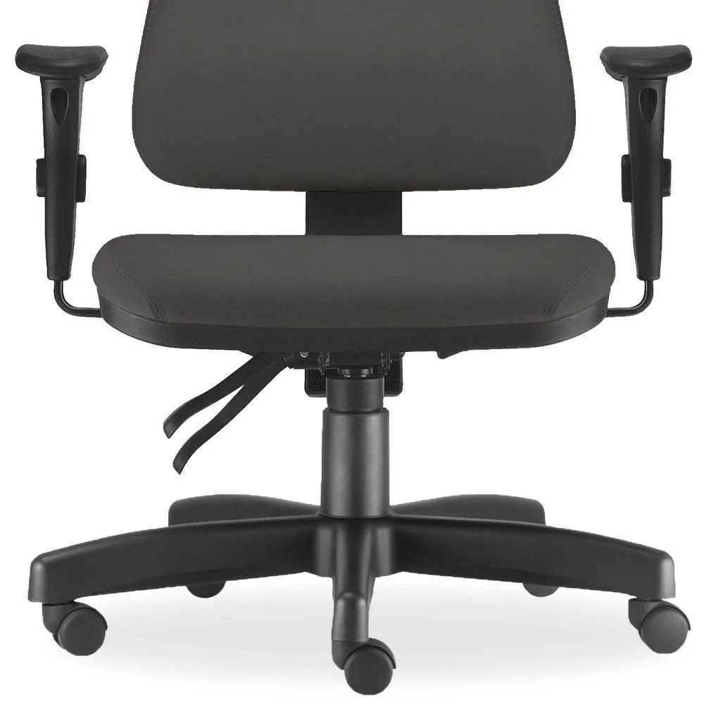 Imagem 2 de 4 do produto Cadeira De Escritório Giratória Executiva Ergonômica Sky L02 Crepe Cinza - Lyam Decor