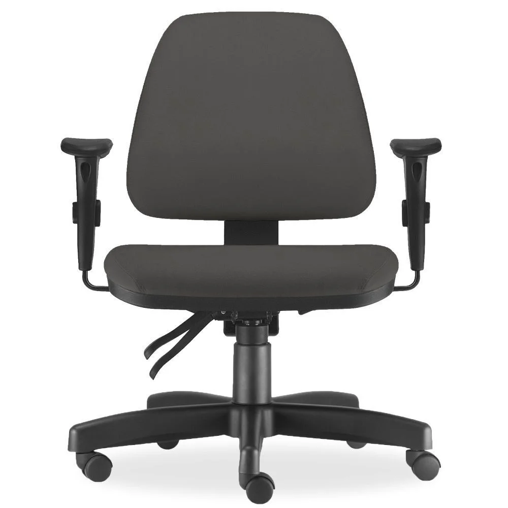Imagem 4 de 4 do produto Cadeira De Escritório Giratória Executiva Ergonômica Sky L02 Crepe Cinza - Lyam Decor